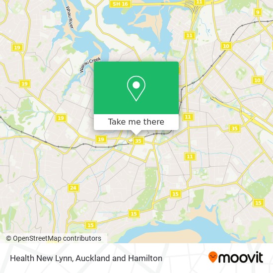 Health New Lynn map