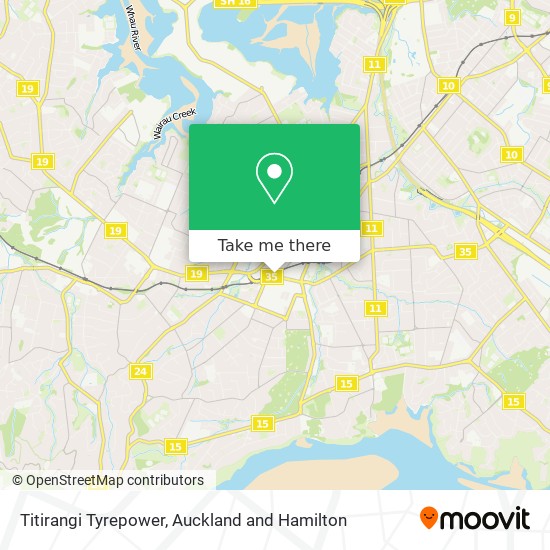 Titirangi Tyrepower map