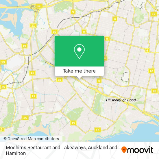 Moshims Restaurant and Takeaways map