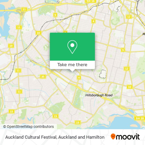 Auckland Cultural Festival map