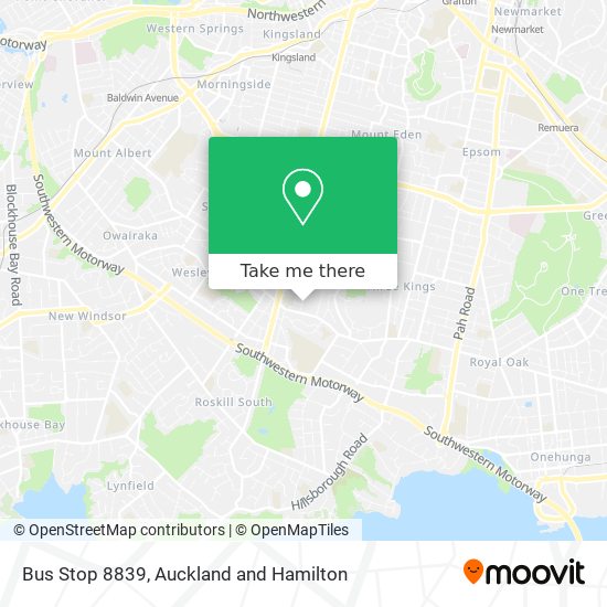 Bus Stop 8839 map