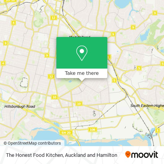 The Honest Food Kitchen map