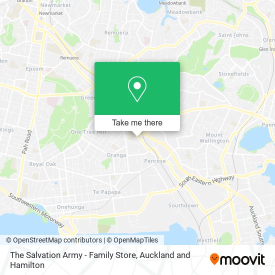 The Salvation Army - Family Store map