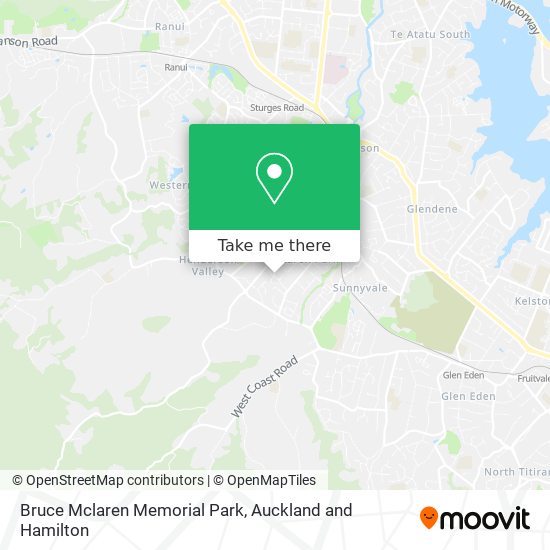 Bruce Mclaren Memorial Park map