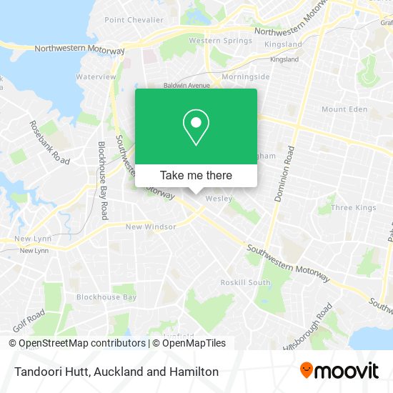 Tandoori Hutt map