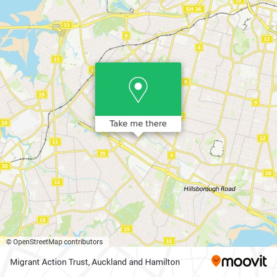 Migrant Action Trust map