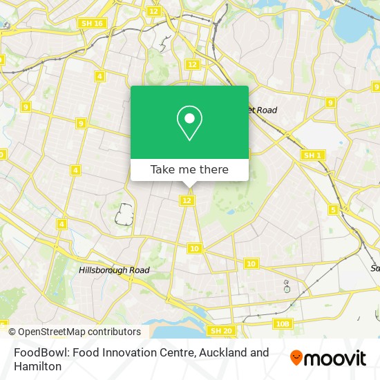 FoodBowl: Food Innovation Centre map