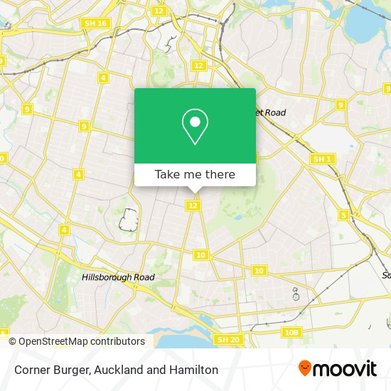 Corner Burger map