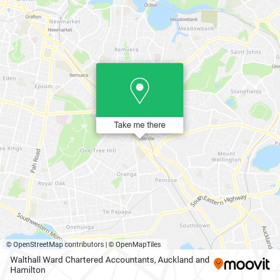 Walthall Ward Chartered Accountants map