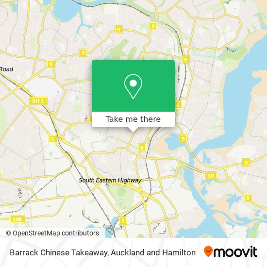 Barrack Chinese Takeaway map