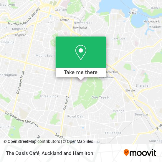 The Oasis Café map