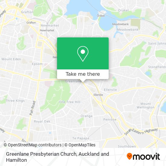 Greenlane Presbyterian Church map