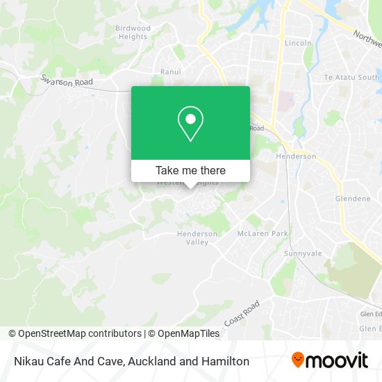 Nikau Cafe And Cave map
