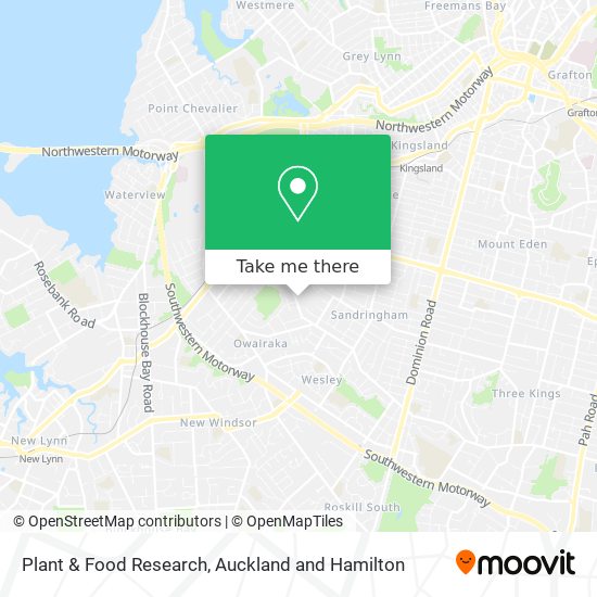 Plant & Food Research map