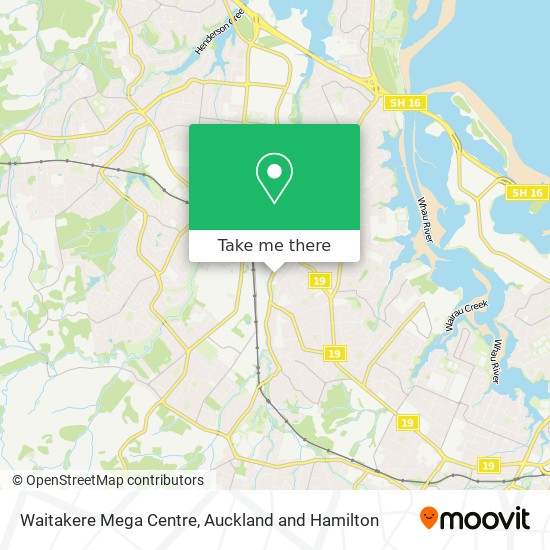 Waitakere Mega Centre map