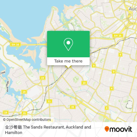 金沙餐廳 The Sands Restaurant map