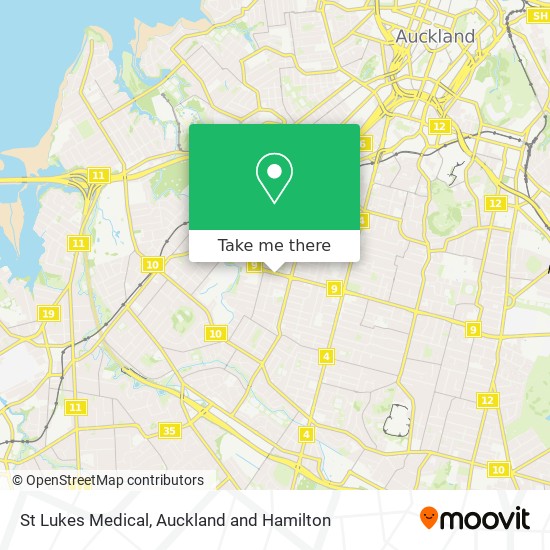 St Lukes Medical map