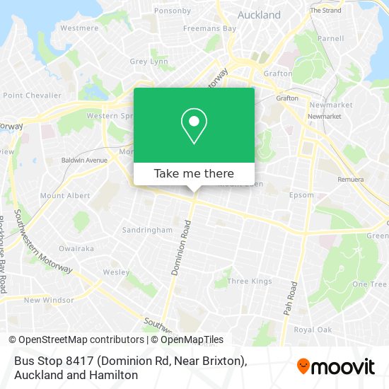 Bus Stop 8417 (Dominion Rd, Near Brixton) map