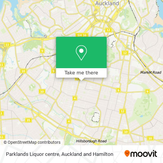 Parklands Liquor centre map