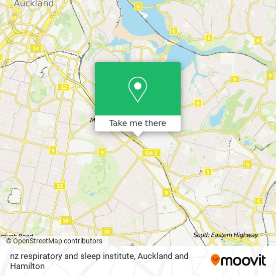 nz respiratory and sleep institute map