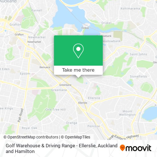 Golf Warehouse & Driving Range - Ellerslie map