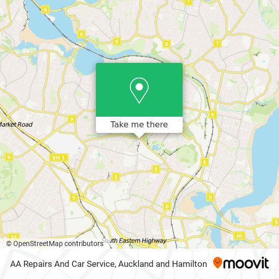 AA Repairs And Car Service map