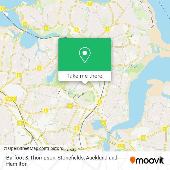 Barfoot & Thompson, Stonefields map