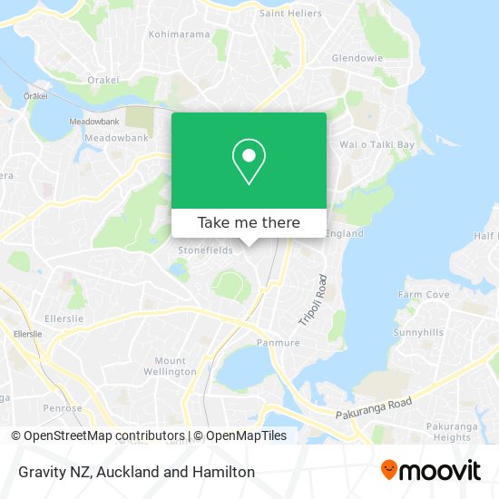 Gravity NZ map