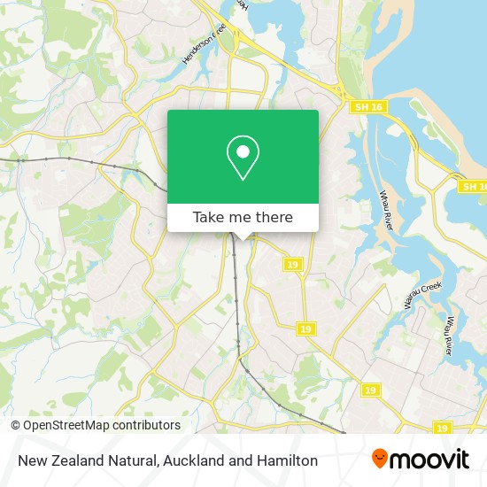 New Zealand Natural map
