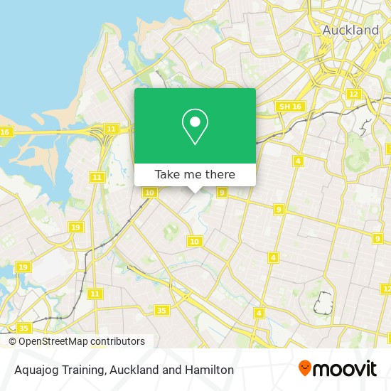 Aquajog Training map