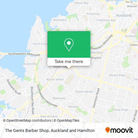 The Gents Barber Shop map