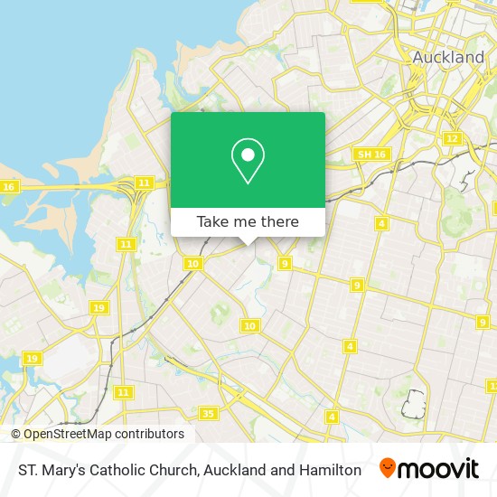 ST. Mary's Catholic Church map