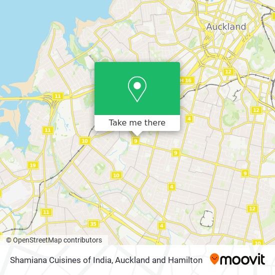 Shamiana Cuisines of India map