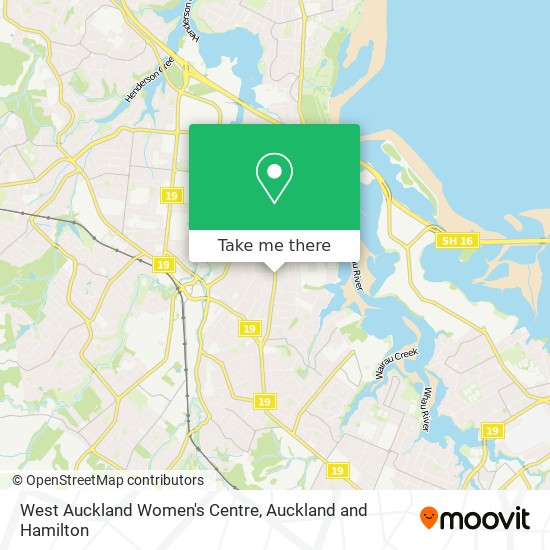 West Auckland Women's Centre map