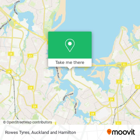 Rowes Tyres map