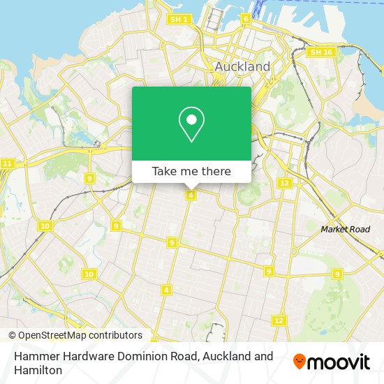 Hammer Hardware Dominion Road地图