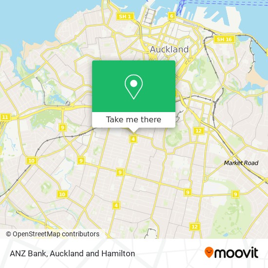 ANZ Bank map