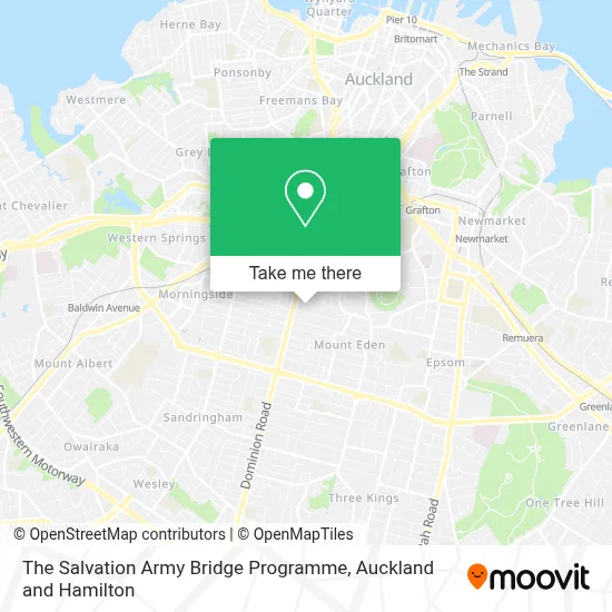 The Salvation Army Bridge Programme map