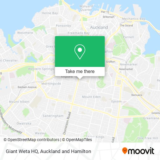 Giant Weta HQ map