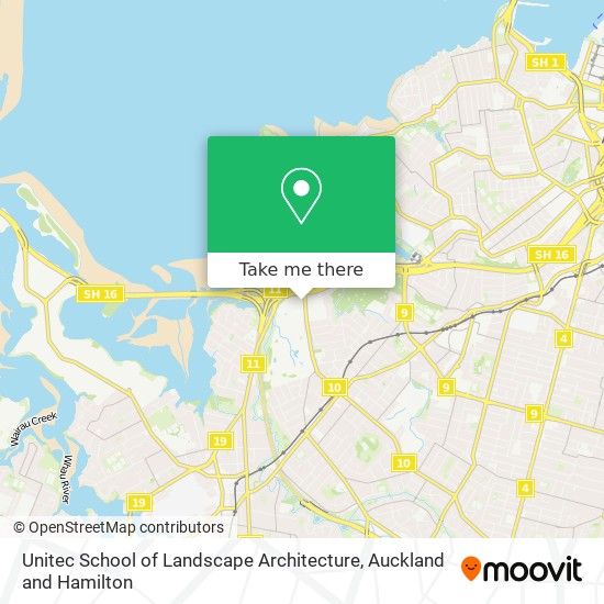 Unitec School of Landscape Architecture map