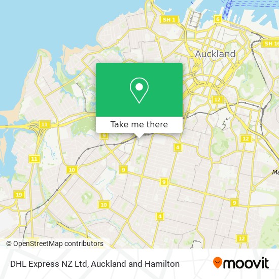 DHL Express NZ Ltd map