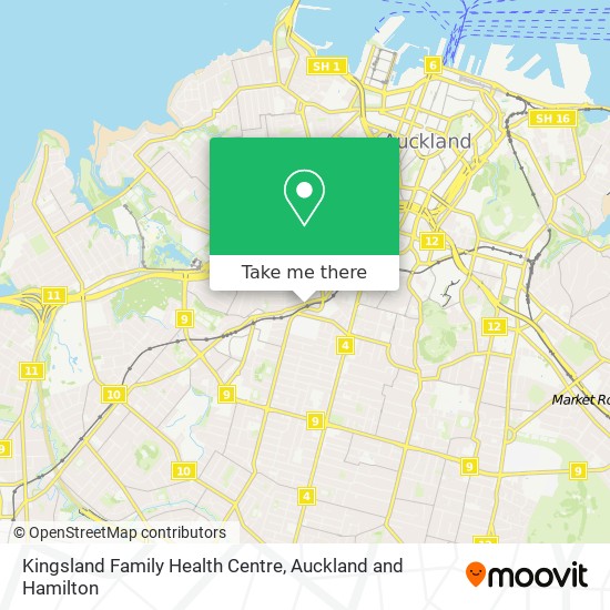 Kingsland Family Health Centre map