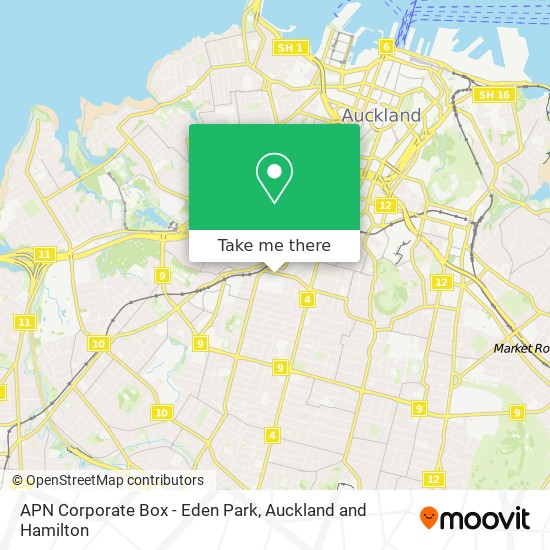 APN Corporate Box - Eden Park map