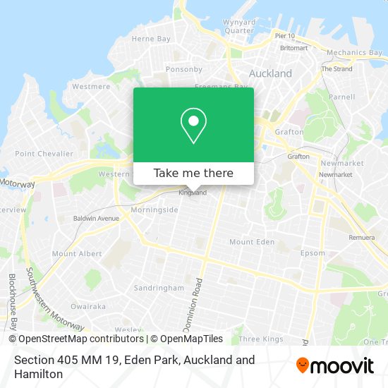 Section 405 MM 19, Eden Park map