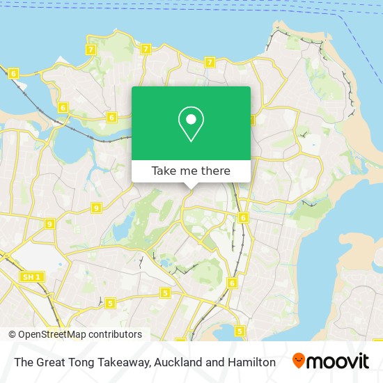 The Great Tong Takeaway map