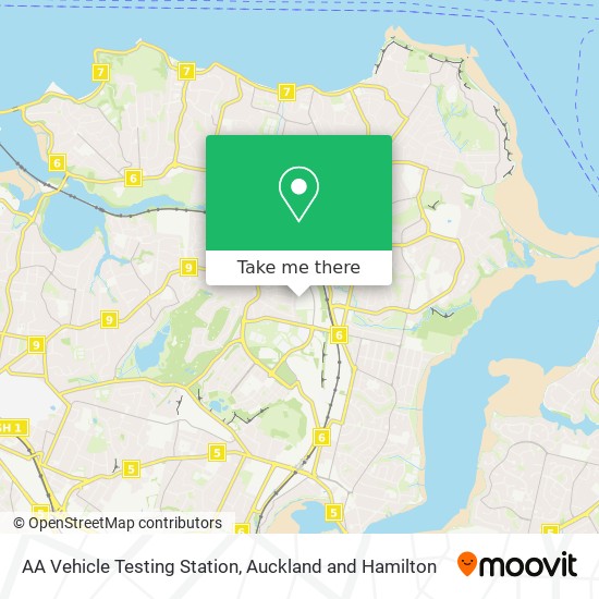 AA Vehicle Testing Station map