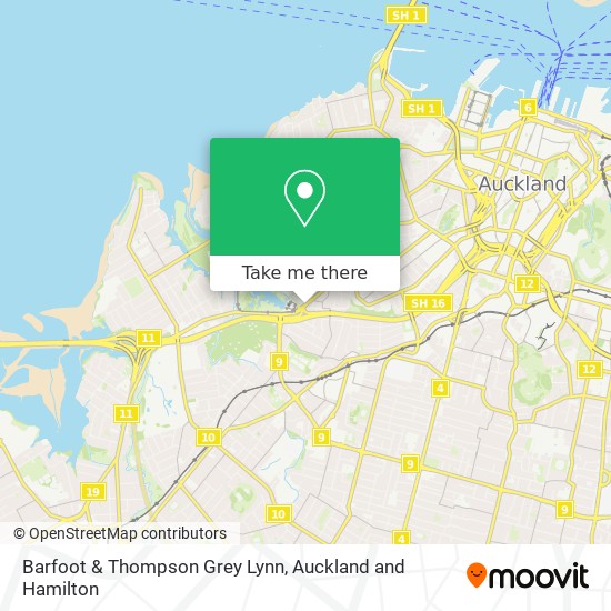 Barfoot & Thompson Grey Lynn map