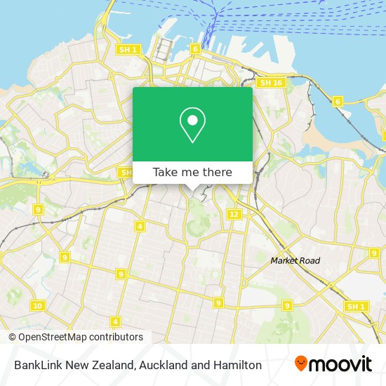 BankLink New Zealand map