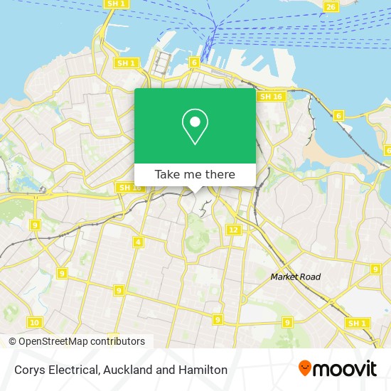 Corys Electrical map