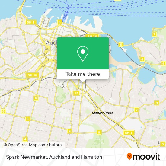 Spark Newmarket map